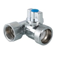 Кран шаровой для подкл. с/т приборов 1/2"х3/4"х1/2"