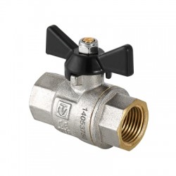 Кран шаровой PERFECT, рукоятка бабочка 3/4" вн.-вн.