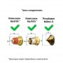 Термостатическая головка со встроенным жидкостным датчиком Heizen ТС-9 М30х1,5 хром