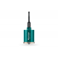 Коронка алмазная для подрозетников KRAFTOOL DIAMOND d 82 мм (М16; раб. глубина 75 мм, лазерная сварк