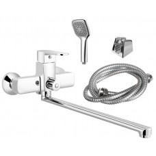 Смеситель ванна MELODIA Rock картридж 35мм длинный излив 300мм