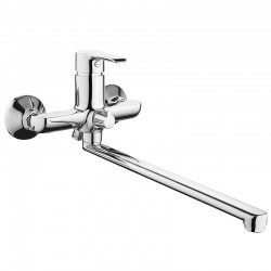 Смеситель ванна MELODIA Metallica картридж 35мм длинный излив 350мм хром