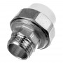 Муфта комбинированная разъёмная НР 20-1/2" (белый) РОСТерм