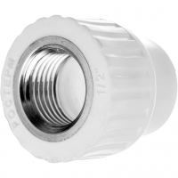 Муфта комбинированная ВР 20-1/2" (белый) РОСТерм