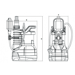 Насос дренажный ROMMER PROFI, кабель 10м, 400 Вт, для чистой воды