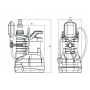 Насос дренажный ROMMER PROFI, кабель 10м, 400 Вт, для чистой воды