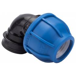 Отвод компрессионный переходной (Вн) - 25 х 3/4" TEBO