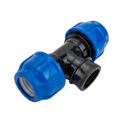 Тройник компрессионный (Вн) - 25 х 3/4"х 25 TEBO