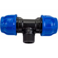 Тройник компрессионный (Нар) - 32 х 3/4"х 32 TEBO