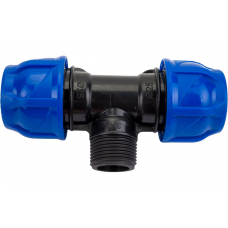 Тройник компрессионный (Нар) - 25 х 3/4"х 25 TEBO