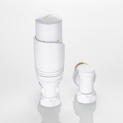 Комплект терморегулирующего оборудования для радиатора угловой 1/2 ", белый