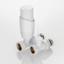 Комплект терморегулирующего оборудования для радиатора прямой 1/2 ", белый
