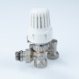 Комплект терморег-го оборуд-я д/рад., угловой 1/2" (термост-ая головка, термостат-й клапан, запорный