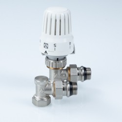 Комплект терморег-го оборуд-я д/рад., угловой 1/2" (термост-ая головка, термостат-й клапан, запорный