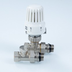 Комплект терморег-го оборуд-я д/рад., прямой 1/2" (термост-ая головка, термостат-й клапан, запорный