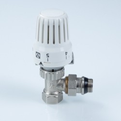 Клапан с термостатической головкой для рад. угловой 1/2"
