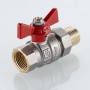 Кран шаровой BASE-ГОСТ со сгоном с рукояткой-бабочкой вн.-нар. DN15, PN40, 1/2"