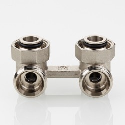 Узел угловой для нижнего подключения радиатора (без адаптеров) 3/4" Евроконус