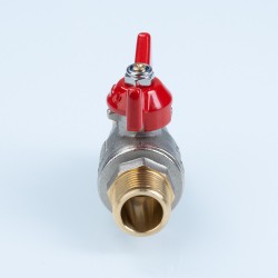 Кран шаровый полнопроходной, ГОСТ, рукоятка-бабочка  Дн 15 нар.-нар.