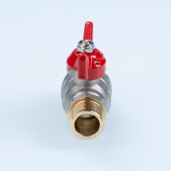 Кран шаровый полнопроходной, ГОСТ, рукоятка-бабочка  Дн 15 нар.-нар.