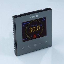 Хронотермостат электронный комнатный с цветным дисплеем, Wi-Fi, для электр. теплого пола (черный)