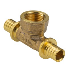 Тройник надвижной с переходом на вн.р. 20(2,8) х 3/4" х 20(2,8)