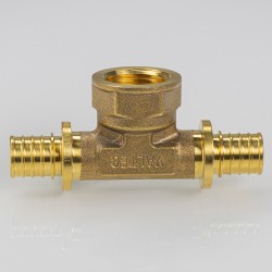 Тройник надвижной с переходом на вн.р. 20(2,8) х 3/4" х 20(2,8)