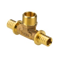 Тройник надвижной с переходом на нар.р. 16(2,2) х 1/2" х 16(2,2)