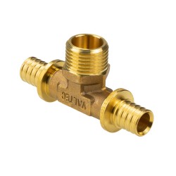 Тройник надвижной с переходом на нар.р. 20(2,8) х 1/2" х 20(2,8)