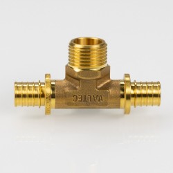 Тройник надвижной с переходом на нар.р. 20(2,8) х 1/2" х 20(2,8)