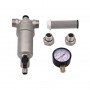 Фильтр самоочищающийся с манометром 1" для горячей воды VIEIR