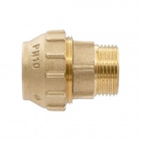 Муфта для трубы ПНД 40x1"M латунь VIEIR