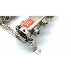 Коллекторная группа без расходомерами без кранов 1"x3/4" нержавеющая сталь 11 выхода