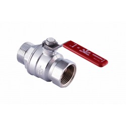 Кран шаровой Gekon хромир. с вн./нар. резьбой 1 1/4", ручка-рычаг