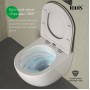 Унитаз подвесной Iddis Axes, без ободка, смыв торнадо, сид. дюропласт, микролифт, EasyFix