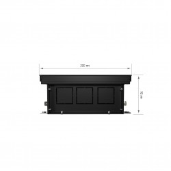 Конвектор внутрипольный Royal Thermo ATRIUM-90/200/1000-DG-U-NA