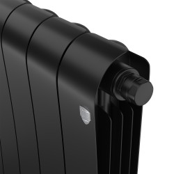 Дизайн-радиатор бимет. Royal Thermo Infinity Noir Sable VDR 500 x 100 - 12 секц.(нижн. подкл.)