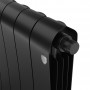Дизайн-радиатор бимет. Royal Thermo Infinity Noir Sable VDR 500 x 100 - 12 секц.(нижн. подкл.)