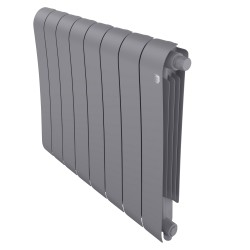 Дизайн-радиатор бимет. Royal Thermo Infinity Silver Satin VDR 500 x 100 - 8 секц.(нижн. подкл.)