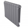 Дизайн-радиатор бимет. Royal Thermo Infinity Silver Satin VDR 500 x 100 - 8 секц.(нижн. подкл.)