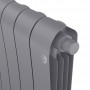 Дизайн-радиатор бимет. Royal Thermo Infinity Silver Satin VDR 500 x 100 - 8 секц.(нижн. подкл.)