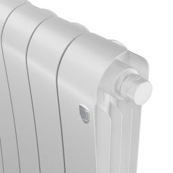Дизайн-радиатор бимет. Royal Thermo Infinity Bianco Traffico VDR 500 x 100 - 10 секц.(нижн. подкл)