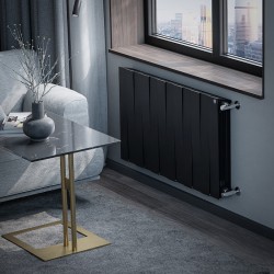 Дизайн-радиатор бимет. Royal Thermo PianoForte Noir Sable 500 x 100 - 12 секц.