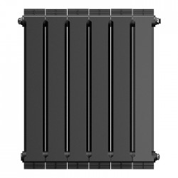 Дизайн-радиатор бимет. Royal Thermo PianoForte Noir Sable 500 x 100 - 6 секц.