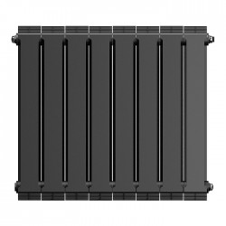 Дизайн-радиатор бимет. Royal Thermo PianoForte Noir Sable 500 x 100 - 8 секц.