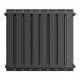 Дизайн-радиатор бимет. Royal Thermo PianoForte Noir Sable 500 x 100 - 8 секц.
