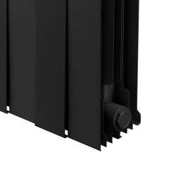 Дизайн-радиатор бимет. Royal Thermo PianoForte Noir Sable 500 x 100 - 12 секц.