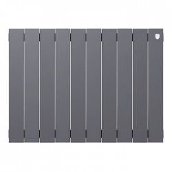 Дизайн-радиатор бимет. Royal Thermo PianoForte Silver Satin 500 x 100 - 10 секц.