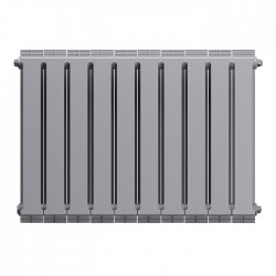 Дизайн-радиатор бимет. Royal Thermo PianoForte Silver Satin 500 x 100 - 10 секц.
