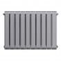 Дизайн-радиатор бимет. Royal Thermo PianoForte Silver Satin 500 x 100 - 10 секц.
